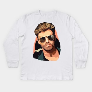 george michael Kids Long Sleeve T-Shirt